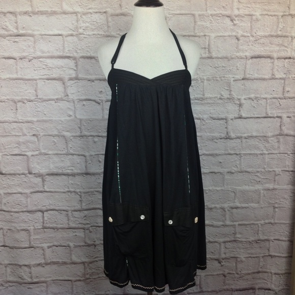 New Colcci Dress Women Small Artsy Pockets A-Line - Picture 1 of 7